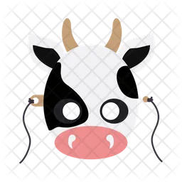 White Black Dotted Beef  Icon