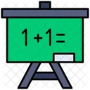 White Board Math Calss Blackboard Icon
