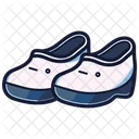 White Clogs Shoes  Icon