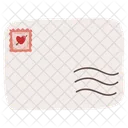 White Envelope Love Letter Icon