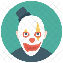 White Face Clown  Icon