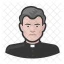 White Father Catholic Clergy Icon