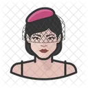 White Female Singer Jazz White アイコン