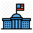 White House Building Usa Icon