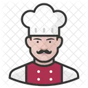 White Male Chef Chef White Icon