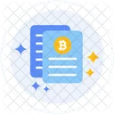 White Paper Bitcoin Document Bitcoin Icon