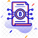 White Paper Bitcoin Paper Documents Icon