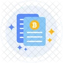 White Paper Bitcoin Document Bitcoin Icon