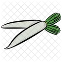 White Radish Radish Vegetable Icon