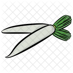 White Radish  Icon