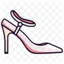 White Slingback Flat Women's Shoes  Icon