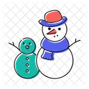 Snowman Christmas Xmas Icon