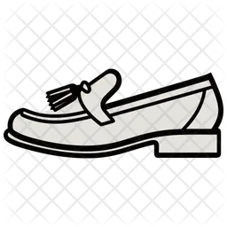 White tassels Shoes  Icon