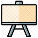 Whiteboard Projection Educational Icon