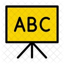 Whiteboard Black Baord Abc Icon