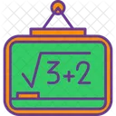 Whiteboard Chalkboard Math Class Icon