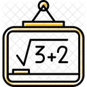 Whiteboard Chalkboard Math Class Icon