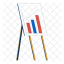 Whiteboard Growth Office Icon