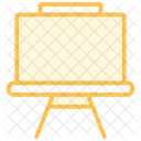 Whiteboard Duotone Line Icon Icon