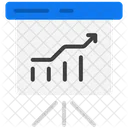 Whiteboard Presentation Analytics Icon