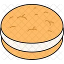 Sobremesa de marshmallow sanduíche whoopie  Icon