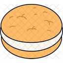 Whoopie sandwich marshmallow dessert  Icon