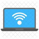 Wifi Sinais Laptop Ícone