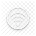 Wifi Neumorfismo Interface Icon