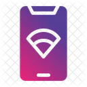Wi Fi Smartphone Tela Sensivel Ao Toque Ícone