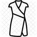 Wickelkleid Damenkleid Sommerkleid Symbol