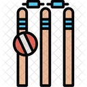 Wicket De Cricket Tocones Wicket Icono