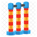 Wickets Stumps Cricket Sticks Icon