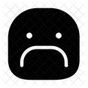 Wide Unhappy Emoji Icon