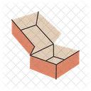 Wide Open Box Packaging Box Icon