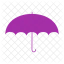 Wide purple umbrella  Icon