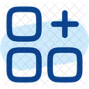 Widget Adicionar Adicionar Menu Ícone
