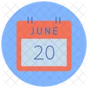 Widget De Calendario Calendario Junio Icono