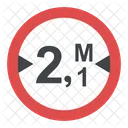 Width Limit Sign Icon