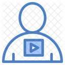 Wiedergabe Video Avatar Symbol