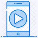 Wiedergabetaste Mobiles Video Online Video Symbol