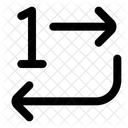 Wiederhole Einmal Symbol