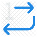 Wiederhole Einmal Symbol
