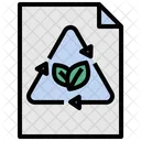 Umweltfreundlich Papier Recycling Symbol