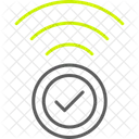 Wifi Tick Internet Icon