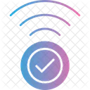Wifi Tick Internet Icon