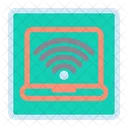 Laptop Wireless Signal Icon