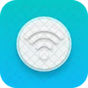 Wifi Neumorphism Interface Icon