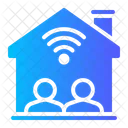 Wifi Shared Housing Smart Icon