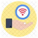 Wifi Care Internet Care Wireless Care Icon