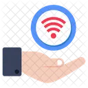 Wifi Care Internet Care Wireless Care Icon